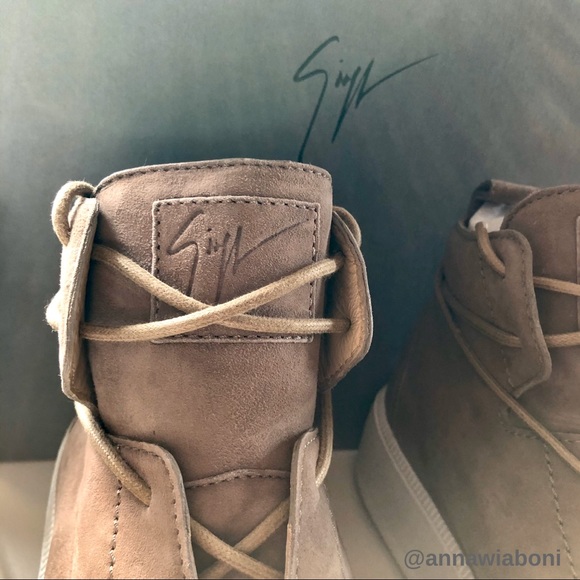 GIUSEPPE ZANOTTI Brown Suede Sneaker - NEW - Picture 3 of 8